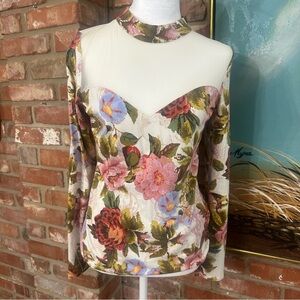 Guess Floral Long Sleeve Women's Top